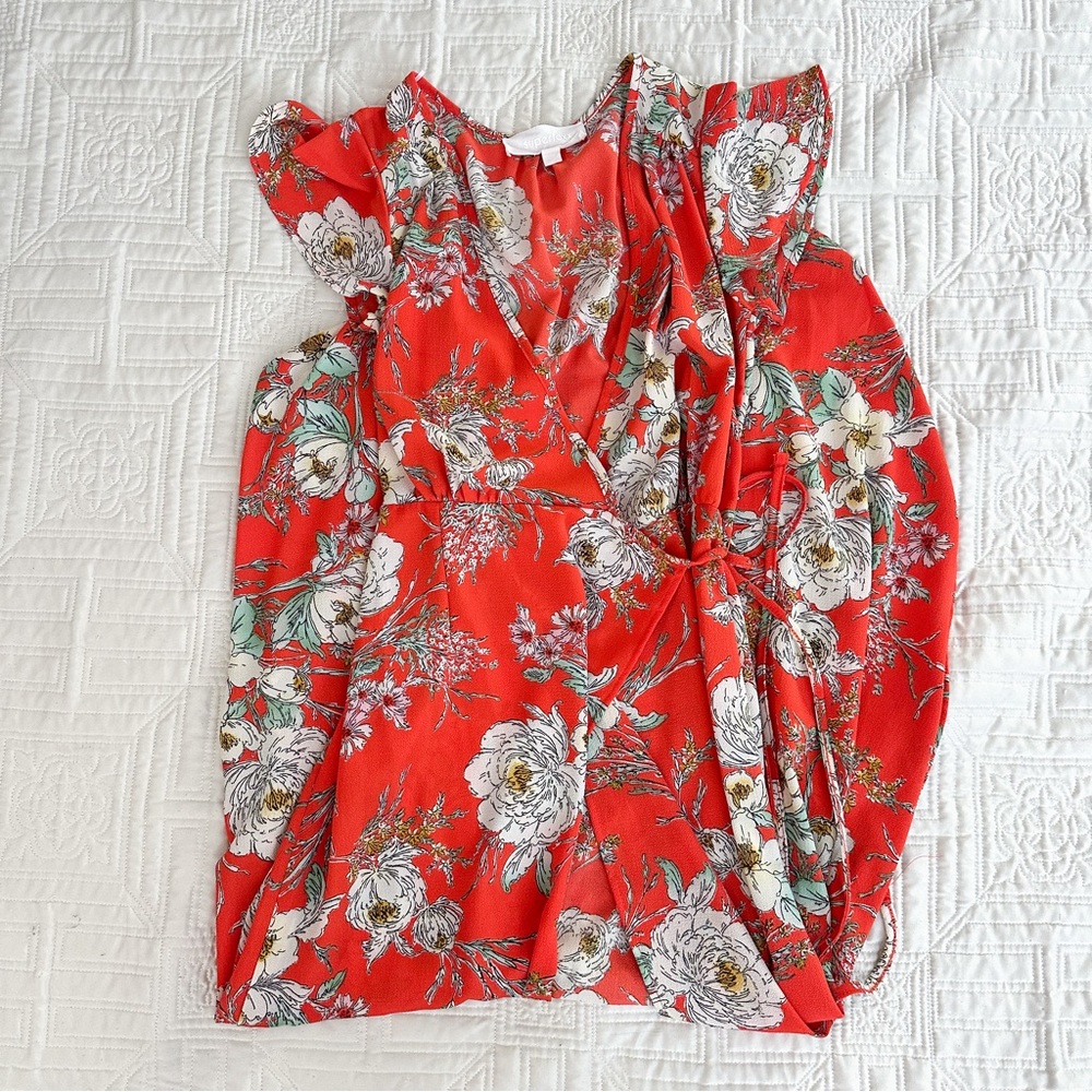 Superfoxx Orange Floral Dress